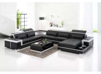 Corner sofa design modern living room furniture corner sofa leather upholstered couch