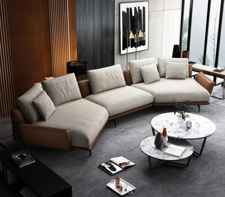Modern sofa Corner sofa U-shape Upholstered furniture Living room Leather sofa Corner sofa