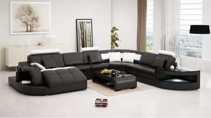 Corner sofa Upholstery Corner suite Couch Corner suite Modern Living room Furniture