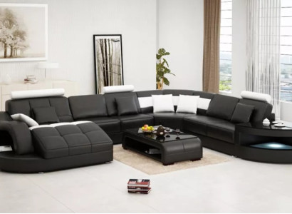 Corner sofa Upholstery Corner suite Couch Corner suite Modern Living room Furniture