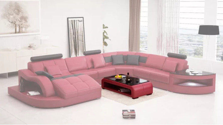 Corner sofa Upholstery Corner suite Couch Corner suite Modern Living room Furniture