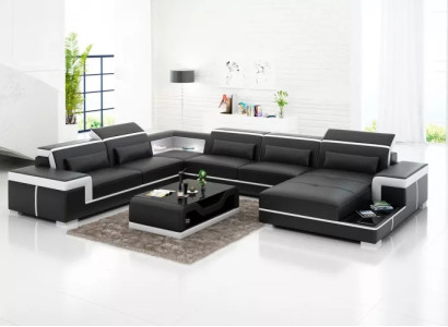 Corner suite Corner sofa Upholstery Corner sofa Decoration Modern Living room Sofa Couch