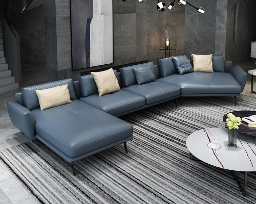 Corner sofa L-shape Living landscape Sofa Couch Upholstery Corner Suite Leather Sofas new