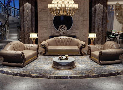 Chesterfield Sofa Classic Couch Suite Couch sets 3-piece seat cushions