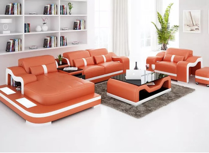 Modern Sofa Corner sofa L-shape Decorative Armchair Coffee table Stool Corner sofa Upholstery