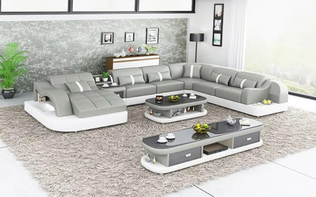 Design Sofa Complete set Suite Upholstery Corner sofa Corner sofa Couch Sideboard