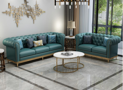 Sofa set Couch Upholstery 3+2 Seater Leather Suite Upholstery Seat Couches 2pcs.