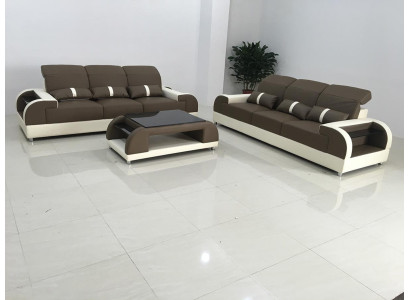 Designer Furniture Modern 3+3 Seat Sofa set Set Couch Seat Sofa Leather sofa new