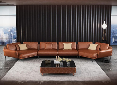 Corner sofa Italian Furniture Living room Couch Upholstery Luxury Sofa Corner suite