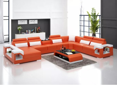 Corner suite Corner sofa Upholstery Corner sofa Couch Modern Living room Sofa