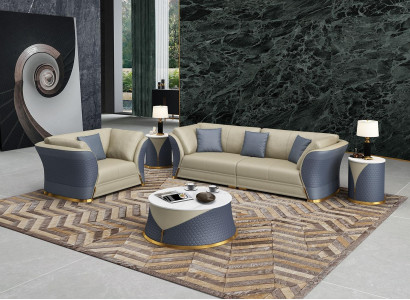 Sofa set 4+1 Seater Couch Upholstery Suite Furniture Italian Design Sofa