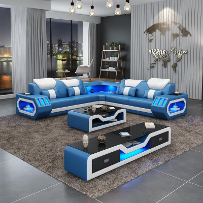L-shape Designer Living landscape Upholstery Corner sofa Corner Suite Sofa Couch Corner led
