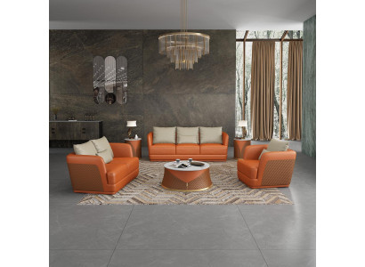 Leather Sofa Couch Living landscape 3 2 1 Seater Suite Design Modern Sofa Couches