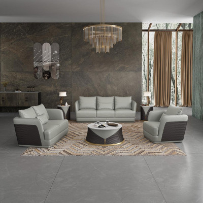 Leather Sofa Couch Living landscape 3 2 1 Seater Suite Design Modern Sofa Couches