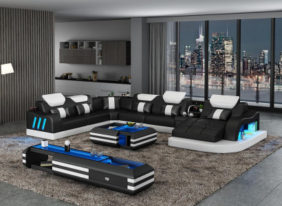 Corner sofa from gefAll ne Living landscape Upholstery Corner suite couches sofas usb led