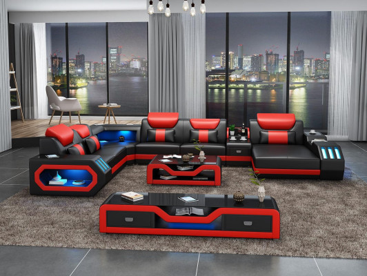 Corner sofa U-shape Coffee table Upholstery Corner suite Corner sofa Sofa Upholstery Seat Corner
