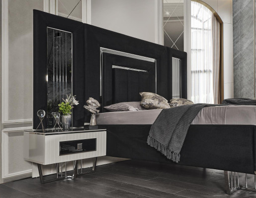 Design Night Table Console Side Consoles Tables Sleep Room Metal Luxury