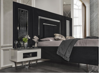 Design Night Table Console Side Consoles Tables Sleep Room Metal Luxury