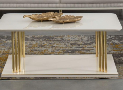 Coffee table Coffee table Living room White Luxury Coffee tables Design Wood