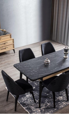 Chair Dining room chair Modern wooden chairs Design Dining room Elegant Metal new