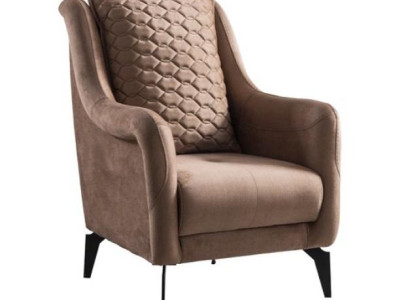 Modern Luxury Armchair Upholstery Brown Italian Style Design Modern Furniture new