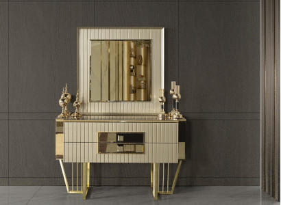 Luxury Sideboard Chest of drawers Mirror 2-piece Chests of drawers Bedroom Design Furniture