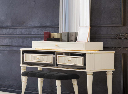 Dressing table White dressing table Luxury Console Chest of drawers Wood modern design