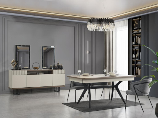 stainless steel Dining table Dining room Modern Living room Kitchen Tables Design Table Metal