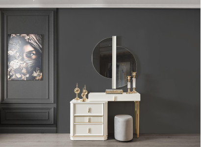 Bedroom White Dressing table Wood Elegant Furniture Consoles Dressing tables
