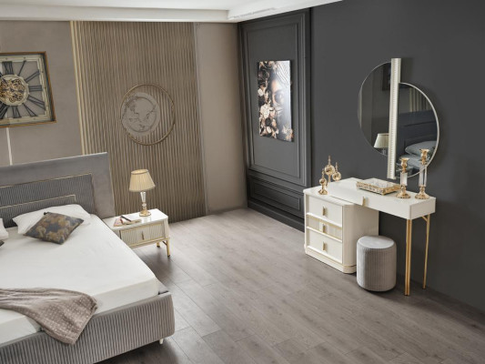 Bedroom White Dressing table Wood Elegant Furniture Consoles Dressing tables