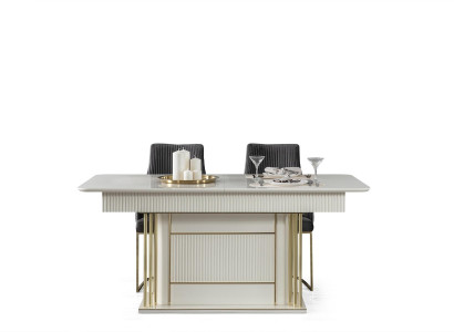 Luxury Tables Metal Dining table Design Table Italian Furniture Dining room