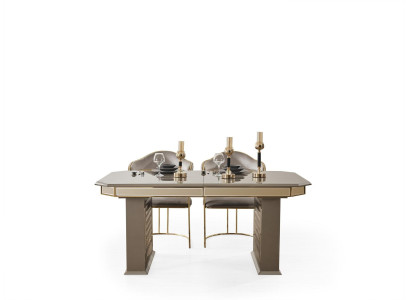 Dining table Gray Modern Dining room Beautiful Kitchen Wood Tables Design Luxury Metal new