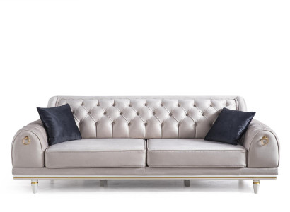 Chesterfield Sofa Couch 230cm Furniture Furnishings Living room Upholstery