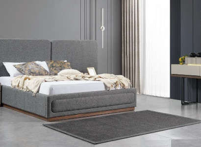 Bed 2x Bedside tables Dressing table Luxury designer furniture bed set 4-piece