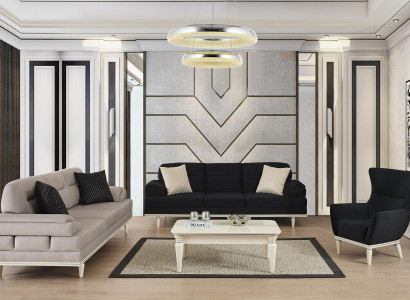 Sofa set Couch Set Furniture 3+3+1 Coffee table Luxury Furniture Textile 4pcs