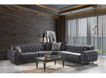 Modern sofa L-shaped textile sofa Living room set Design Modern sofa Corner sofa