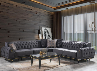 Modern sofa L-shaped textile sofa Living room set Design Modern sofa Corner sofa
