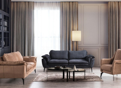 Sofa set Italian Style Furniture Furnishings Sets Fabric Couches Furniture