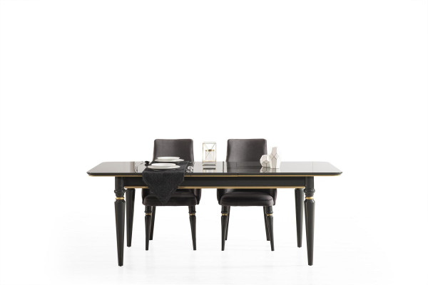 Luxury Dining room Dining table Chair Group Suite Set Wood Table Tables 5pcs. sets