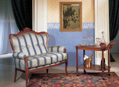 Two-seater Sofa 2 Seater Design Sofas Upholstery Classic Seat Fabric Textile Couch