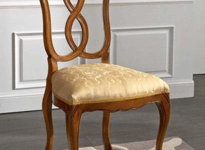 Wooden chair Italian Furniture Dining room chair Luxurious design natural wooden chair