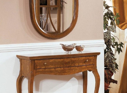 Console table Mirror Sideboard Set Wood Italian Furniture Styles Elisa 2-piece new