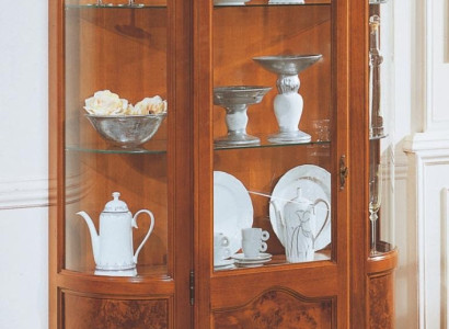 Furniture Glass Cabinet Display Case Wood Showcases Glass Wardrobe Cabinets Shelves Italy