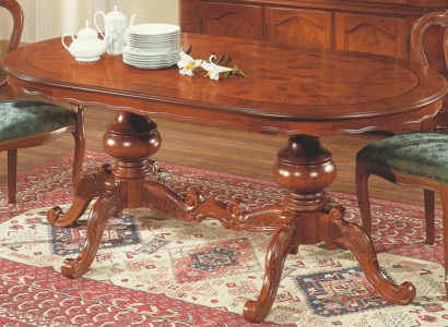 Table Oval Dining table Italian Furniture Dining room Tables Wood Brown Tables new