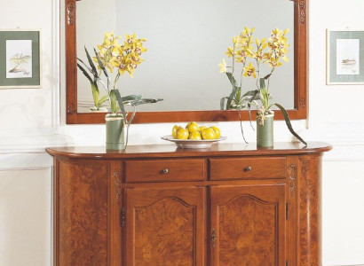 Suite Set 2pcs Chest of drawers Mirror Group Wood Chests of drawers Sideboard Furniture Wardrobe