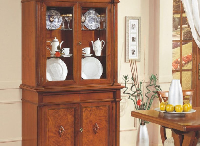 Furniture Glass Cabinet Display Case Wood Showcases Glass Wardrobe Cabinets Shelves Italy
