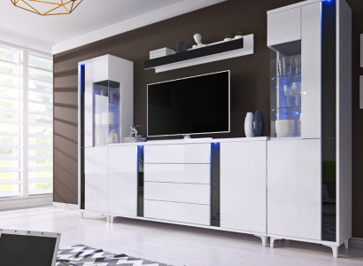 High gloss wall unit wall unit living room wardrobe display case sideboard wall units