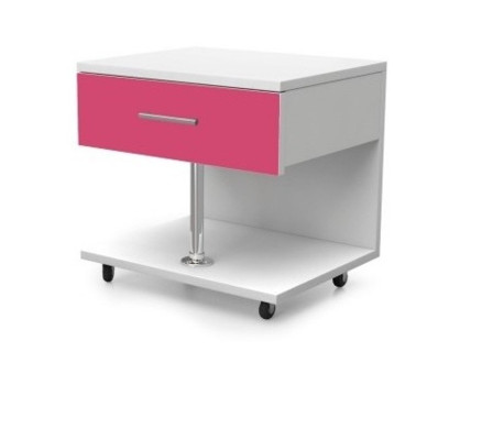 Childrens room Pink Girls Wardrobe Bed Table Wood 5pcs. Bedroom