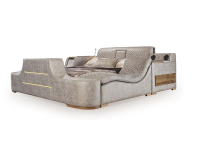 Exquisite Multifunction Bed with Lift with Chaise Longue Bed Bed Dimensions in Textiles