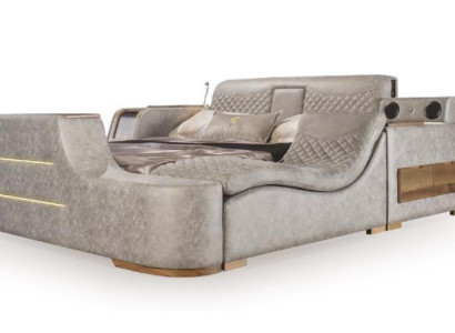 Exquisite Multifunction Bed with Lift with Chaise Longue Bed Bed Dimensions in Textiles